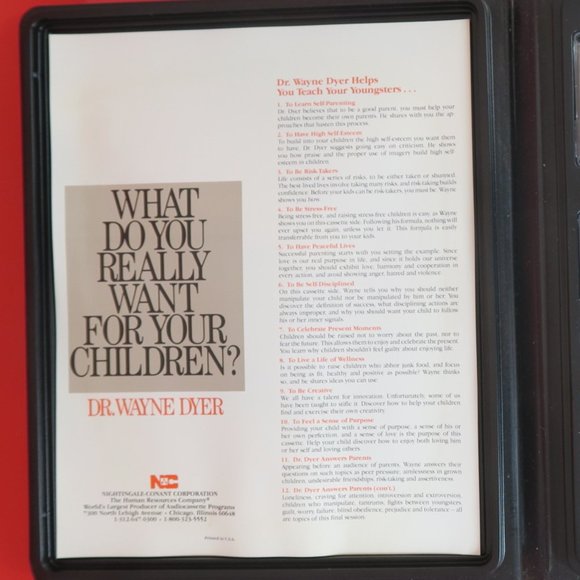 Dr. Wayne Dyer 1986 WHAT DO YOU REALLY WANT FOR YOUR CHILDREN 6 Cassette Tape - Picture 5 of 6